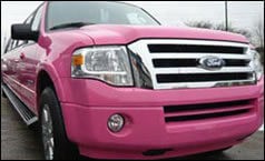 14 – 16 Passenger Pink SUV Limo